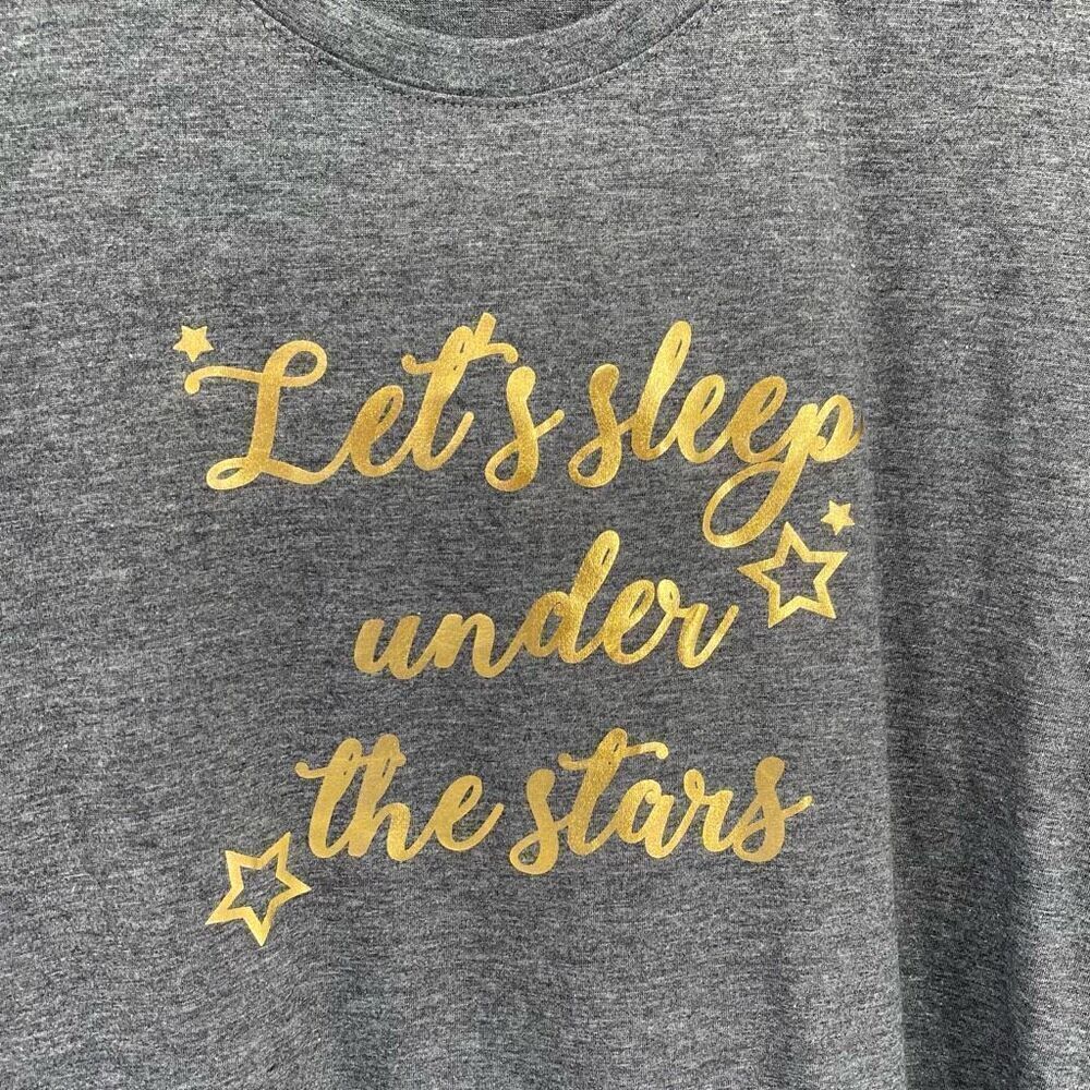 Cynthia Rowley Sleepwear "Let's Sleep Under The Stars" Gown Blue Women Large NWT - Picture 2 of 6